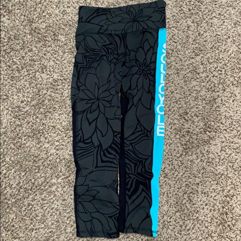Vented SoulCycle adorable floral pants
